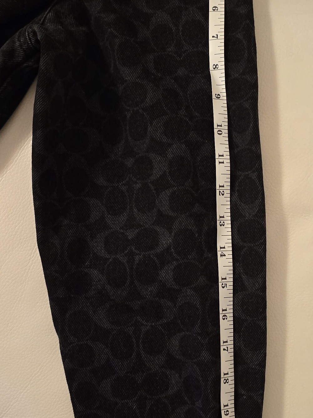 COACH Men's Black Signature Denim Jacket - Picture 9 of 11